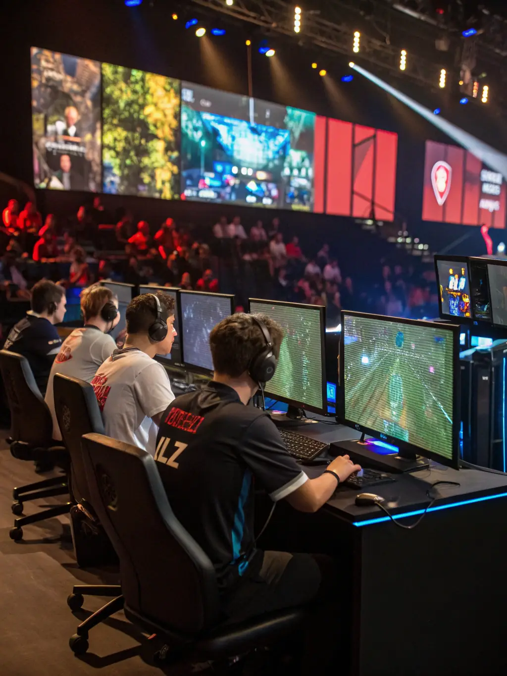 A visually appealing image showcasing a diverse group of players participating in a League of Legends tournament organized by FRENCH TOUCH (FT), emphasizing inclusivity and community engagement.